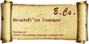 Bruchács Csenger névjegykártya